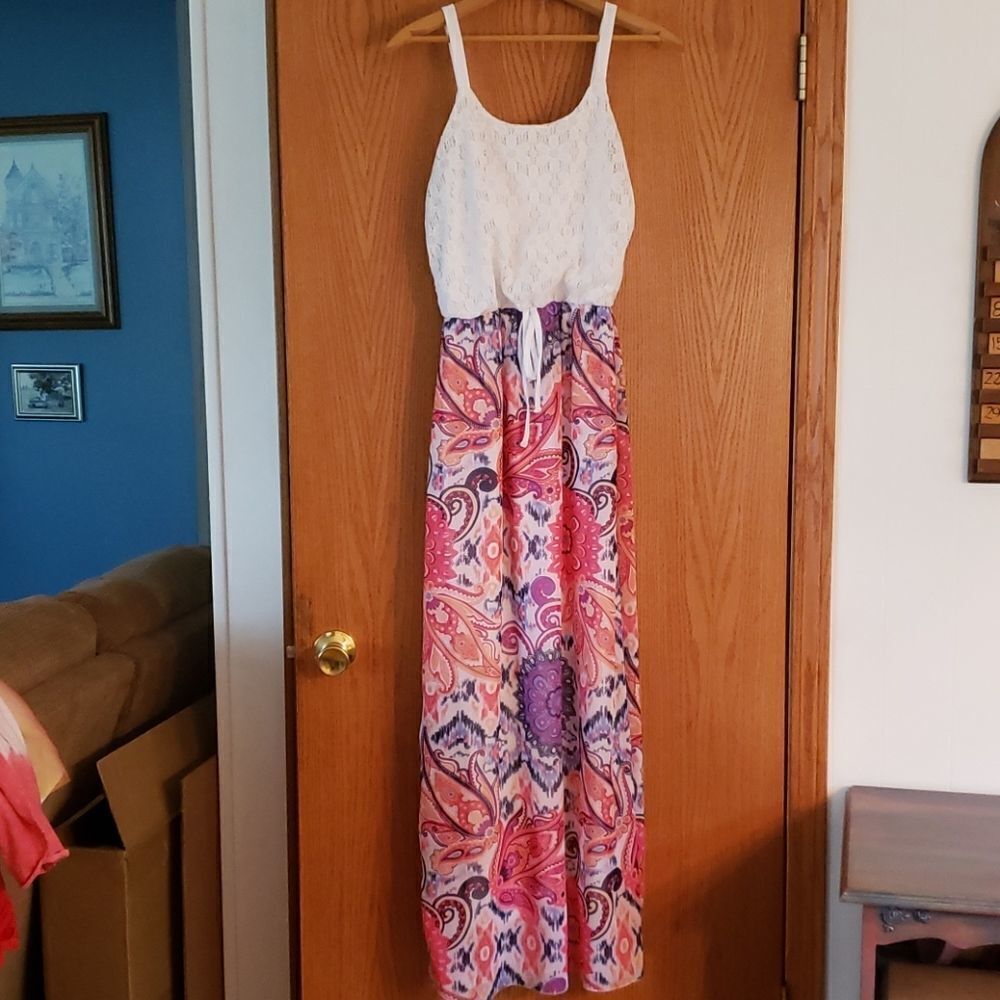 Pretty Faded Glory Multi-Colored Sun Dress Sz M